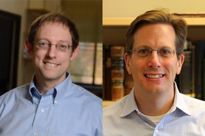 A headshot of Joel Bader and Andrew Ewald are shown side-by-side.