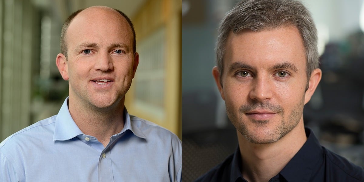 Headshots of Patrick Cahan and Nicholas Durr are side by side.