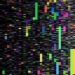 An illustration of mutations looks like colorful vertical bars.