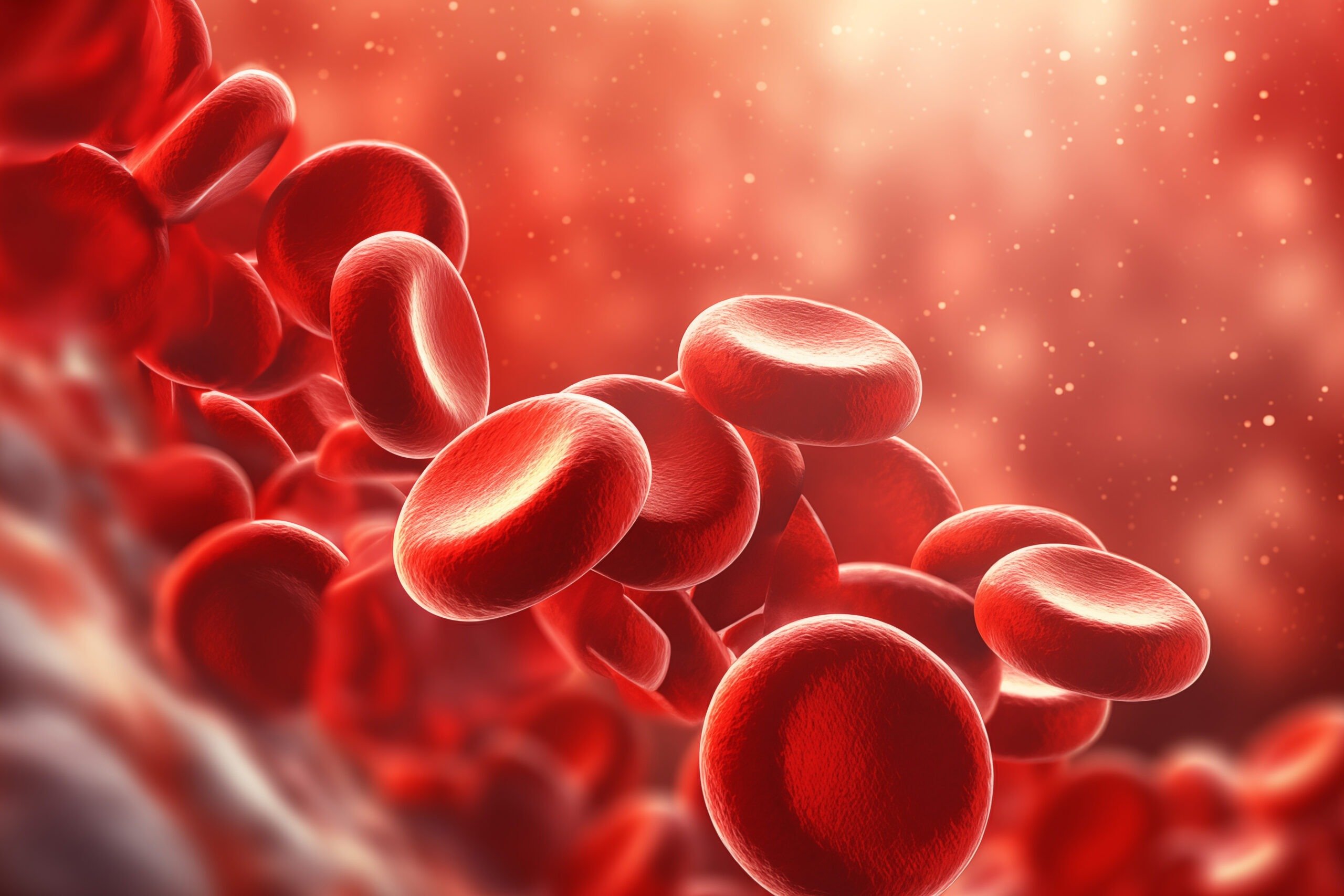 Computer rending of blood cells