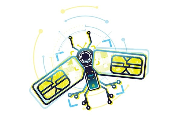 A computer generated photo of a digital mosquito.