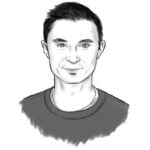 A computer drawing of Brandon Duderstadt.